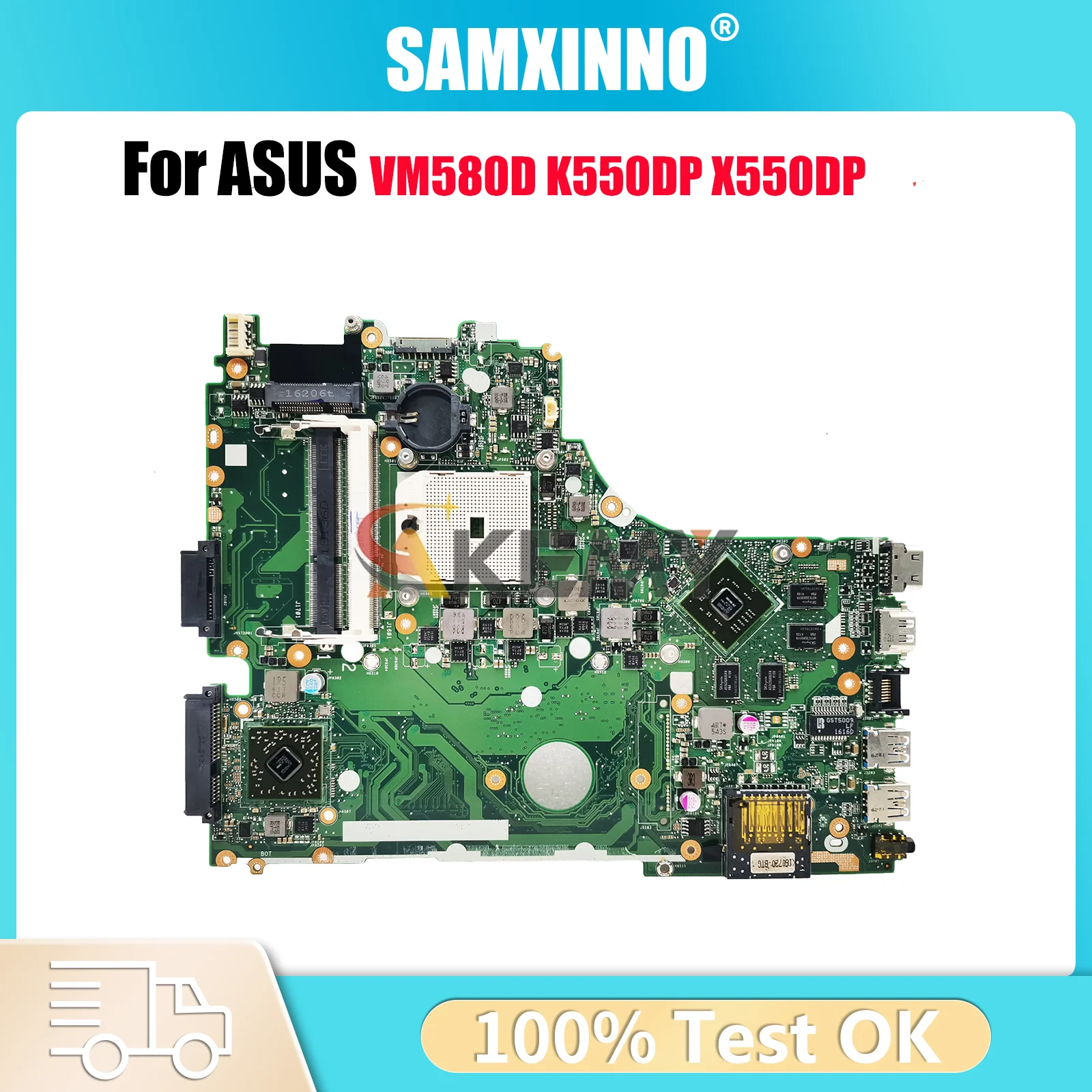 

X550DP Laptop Motherboard For ASUS VivoBook VM580D X550DP X550D K550DP Notebook Mainboard in stock 100% tests OK fast shipping