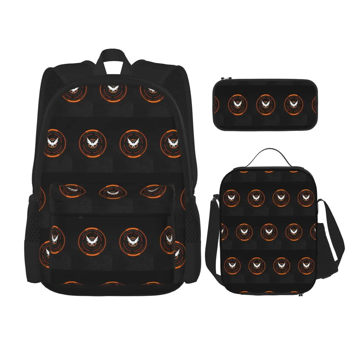 

The Division Shd Strategic Homeland Division BackpacksChildren School Bags Kids Rucksack Lunch Bag Pen Bag Three-Piece Set