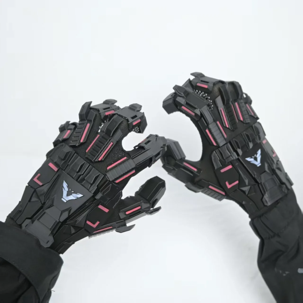 3D Printing Mechanical Tactical Gloves Punk Mech Style Sci-fi Armor Wearable Flexible Gauntlets CS Role Play Cosplay Props