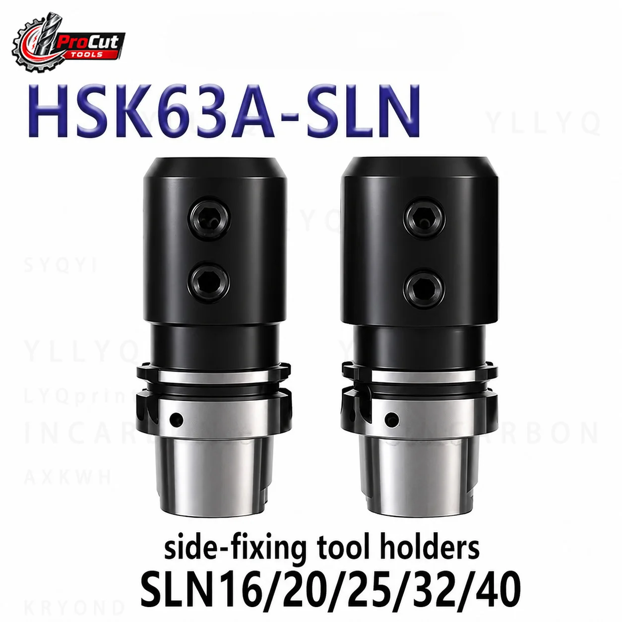 HSK63A HSK100A Side-fixing Tool Holder, SLN16 SLN20 SLN25 SLN32 SLN40 SLA Type U Drill Arbor for CNC Machining