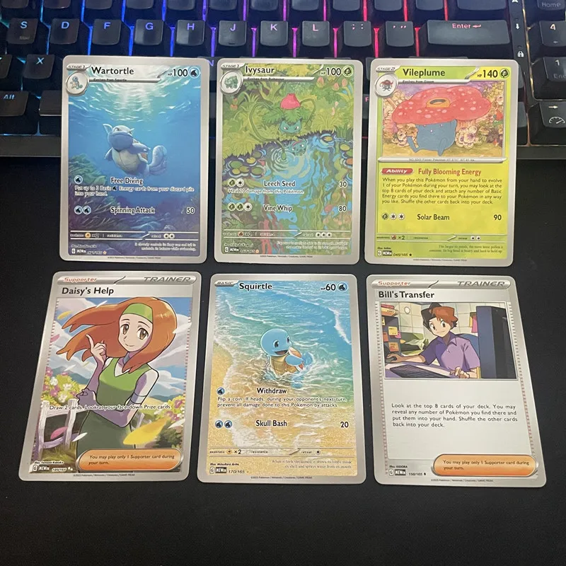 Versi bahasa Inggris 360 buah Pokemon TCG: Scarlet & Violet 151 klasik kotak Booster ekspansi kartu perdagangan Pokemon 36 kotak paket