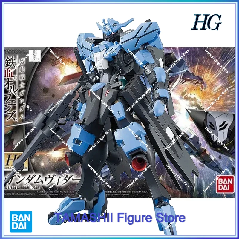 Original Bandai HG 1/144 Gundam IBO 027 Vidar Assembly Models Anime Action Figure Assembly Model Toys