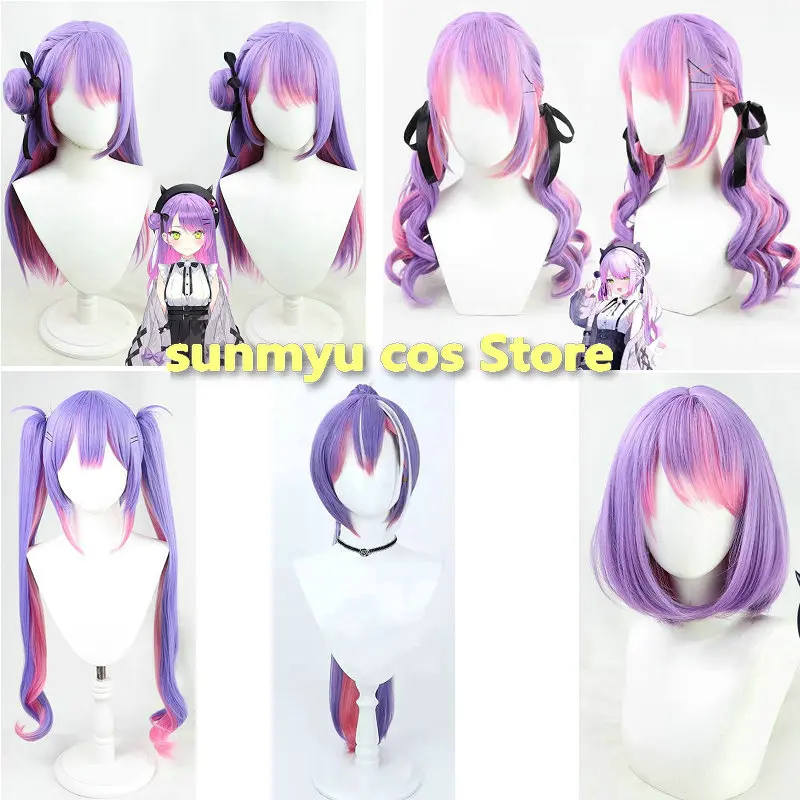 

VTuber YouTuber Hololive Tokoyami Towa Cosplay Wig Purple Hair
