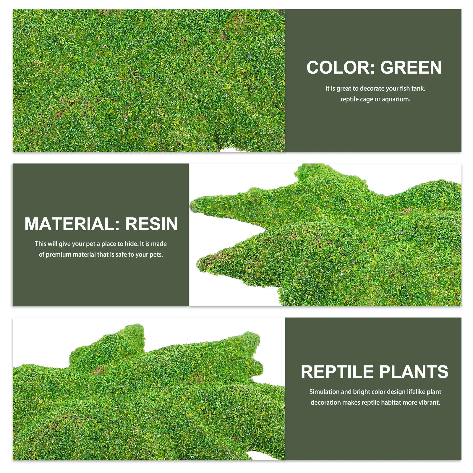 

Fake Lawn Reptile Cage Decoration Simulation Plant Terrarium Landscape Pet Hide Cave Reptile Landscape Artificial Lawn