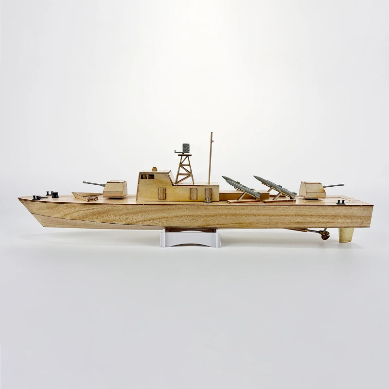 RC Missile Boat Model D-42 Wooden Kit Electric Self-propelled Model Competition Designated Ship Type