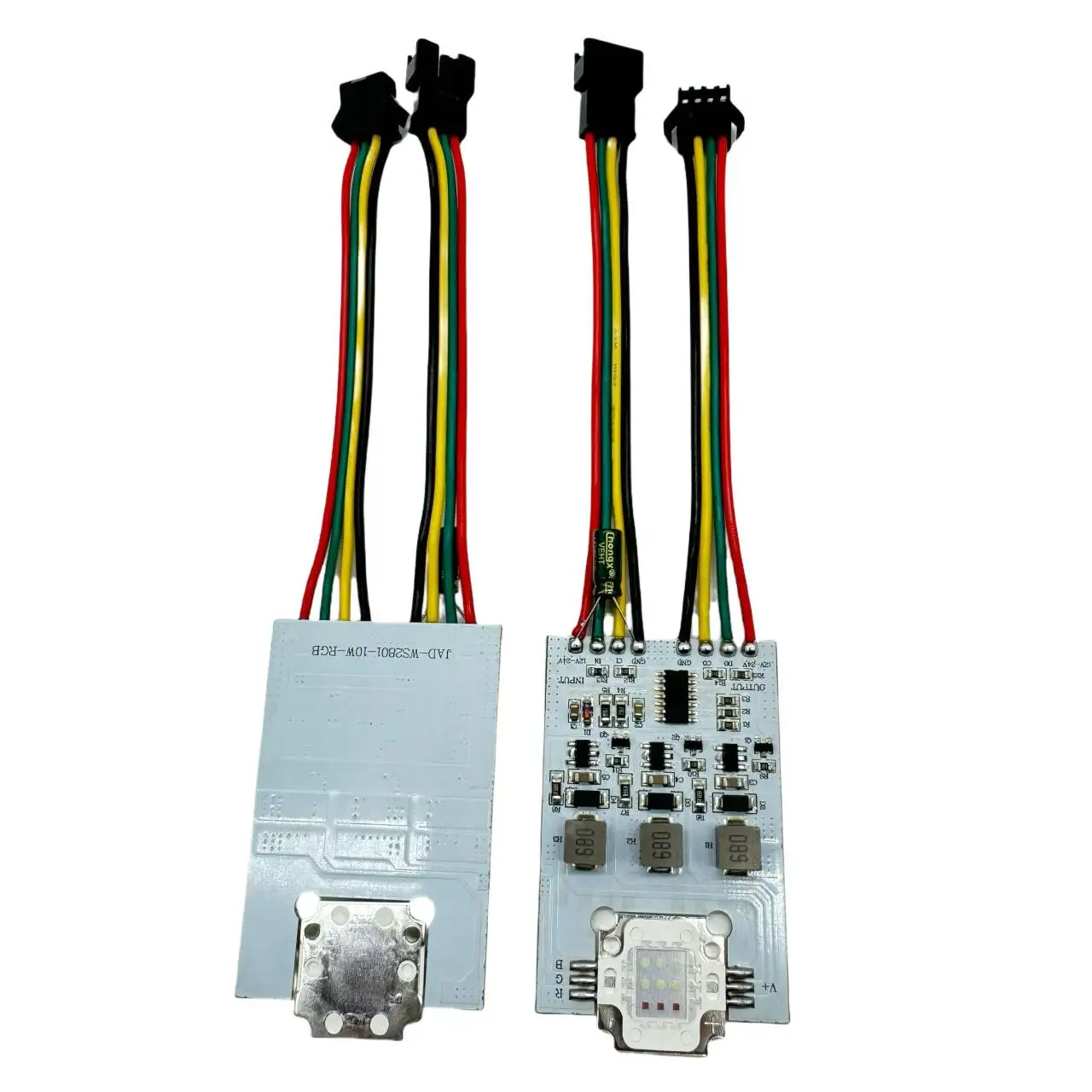 10W high power WS2801 controlled led pixel module;DC12-24V input;RGB addressable full color