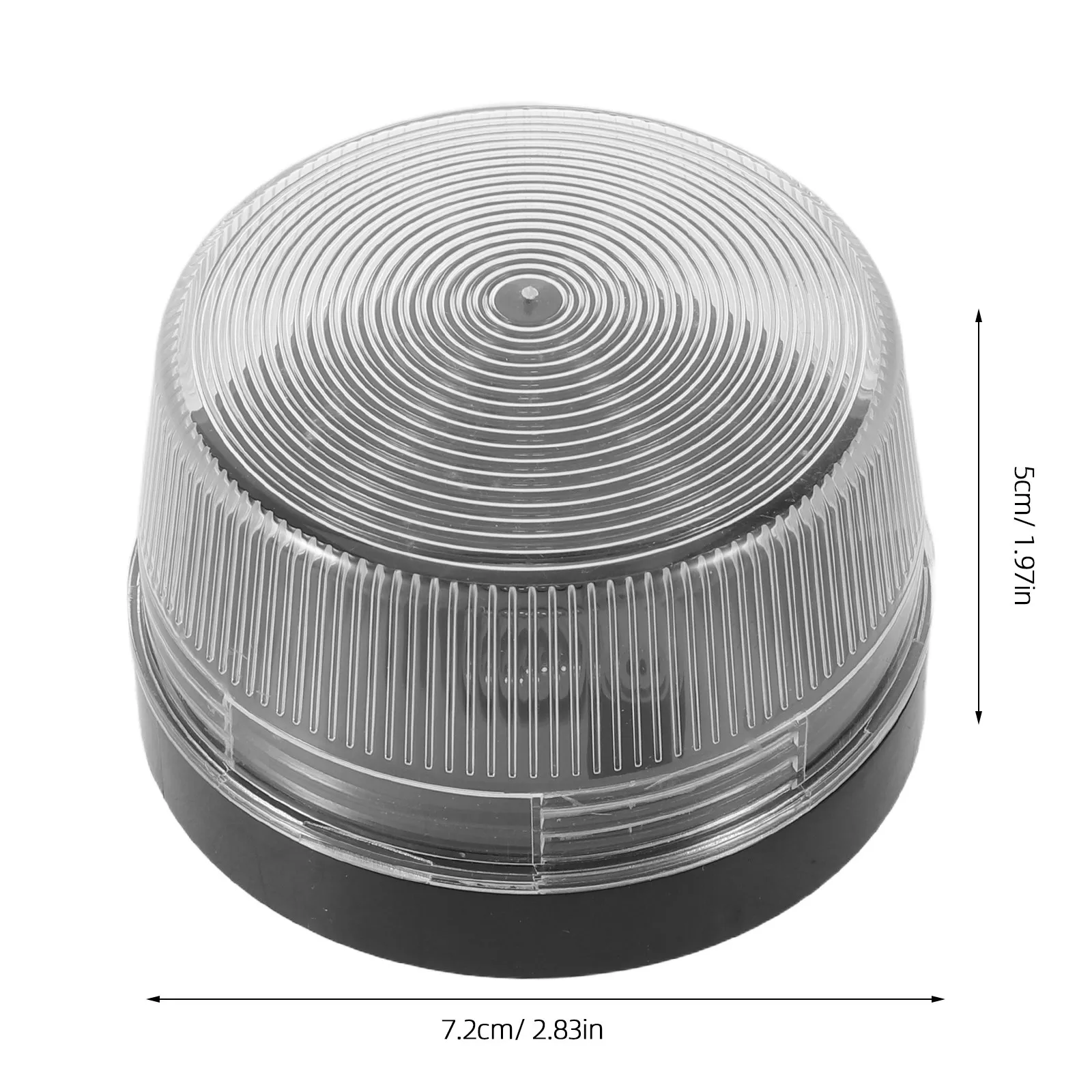 3 pcs Warning Lamp Shell Replacement Plastic Cover Indoor Halloween Christmas New Year Construction Site Warning Light Security