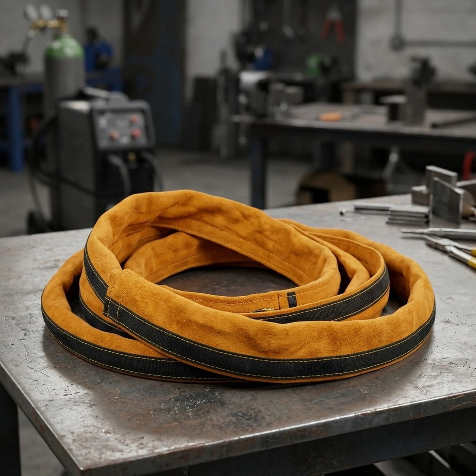 Sturdy Leather Cable Sleeve for For Tig For Torch Applications Offers Consistent Performance Under Repeated Thermal Exposure