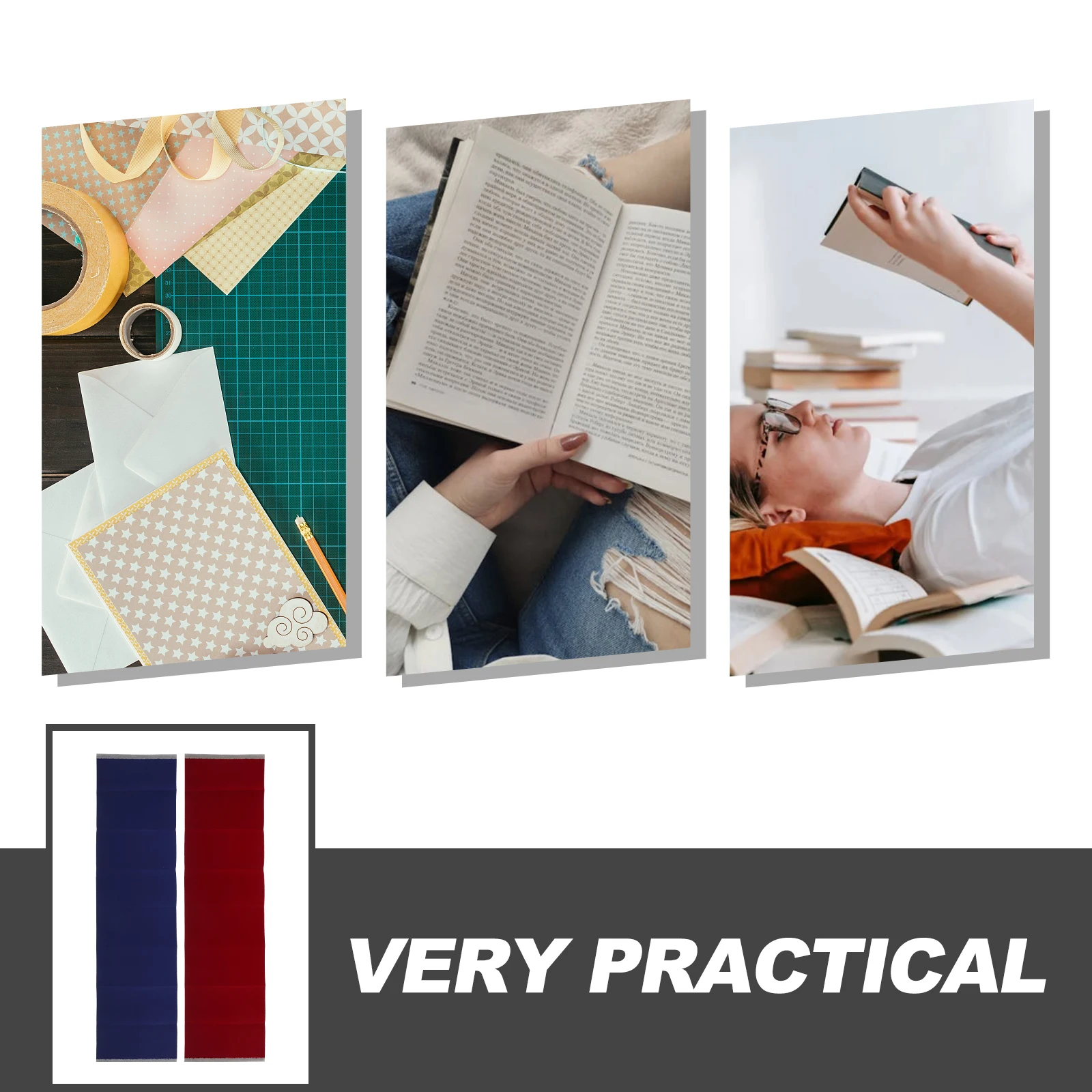 2Pcs Self Adhesive Book Cover Film Protective Sleeve Scratch Resistant for Textbooks Notebooks Book Cloth Wrap