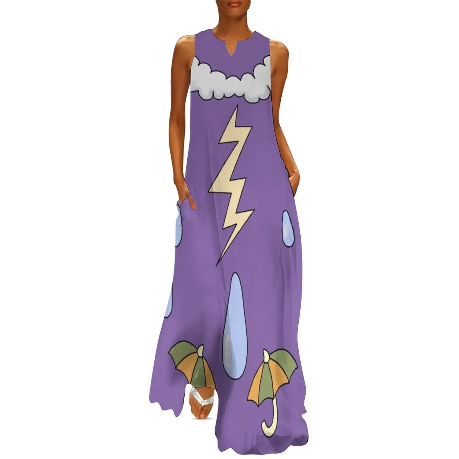 

Miss Frizzle Weather Long Dress dresses for official occasions dresses summer Women's summer dress Dress