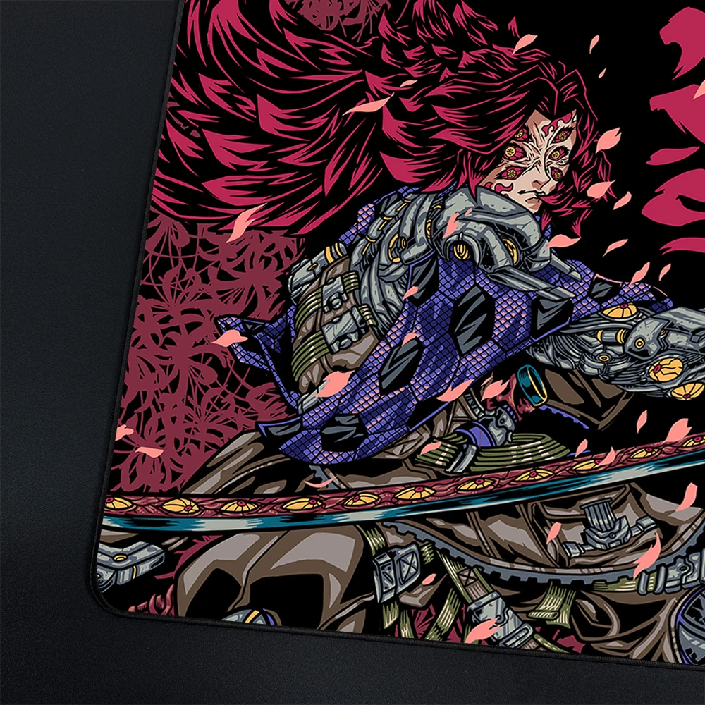 Anime Mouse Pad Samurai Gaming Mousepad Gamer Professional E-Sports Mouse Mat 45*40cm Waterproof Balance Computer Keyboard Mat