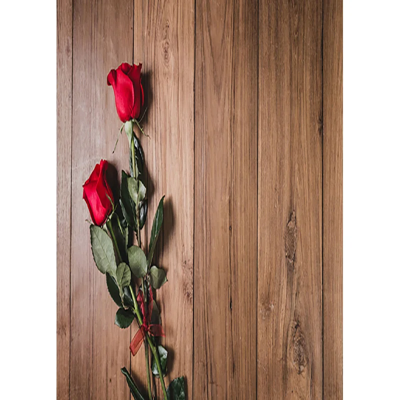 SHENGYONGBAO Art Fabric Photography Backdrops Props Flower Wood Planks Photo Studio Background CXZM-32