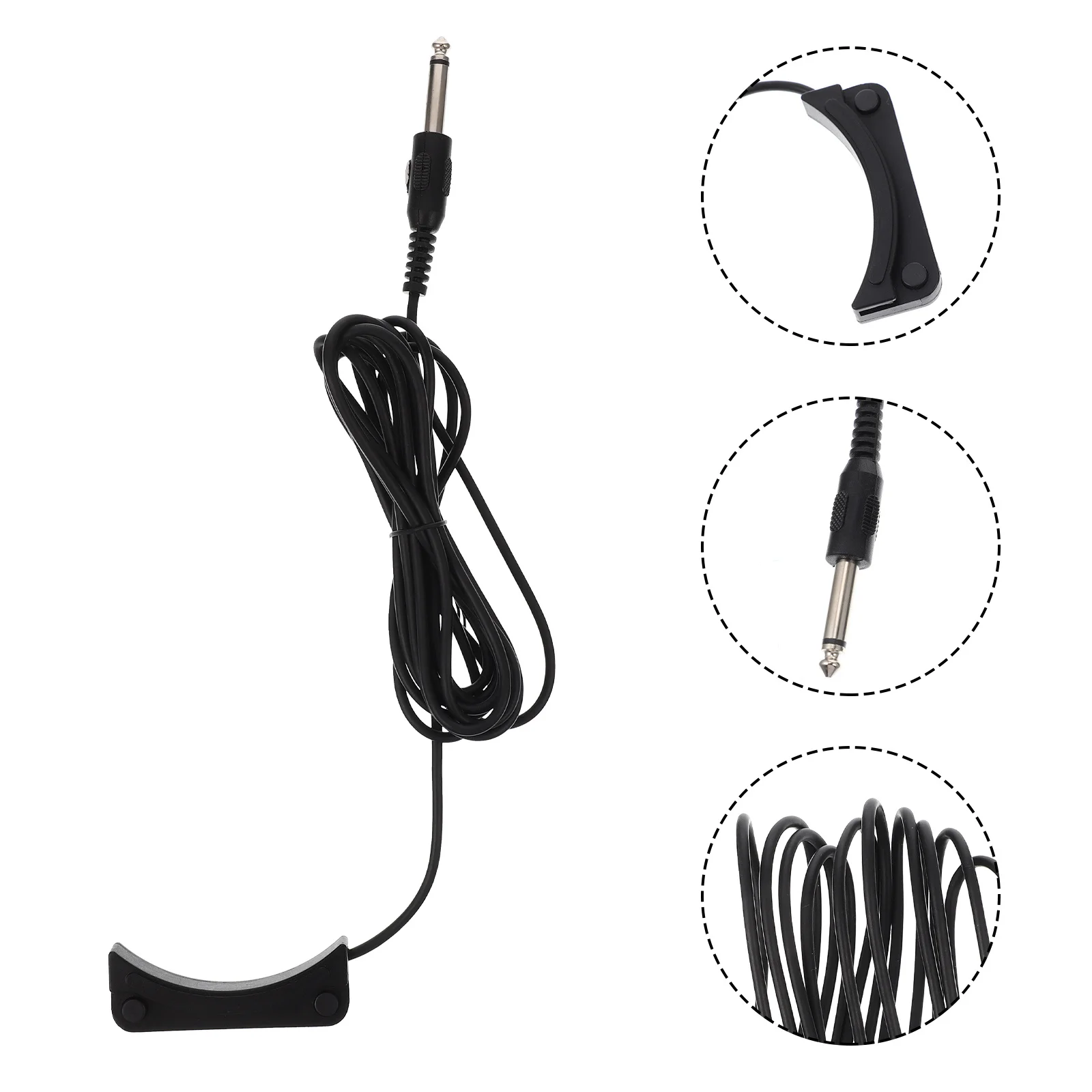 

Punch Free Guitar Pickup Acoustic Durable Pickup Lightweight Practical for Folk Guitar Bass Sound Musical Instrument Accessory