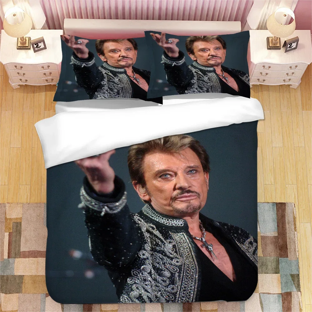 Johnny Hallyday Bedding Set Duvet Cover Bedroom Comforter Covers Single Twin King ​Size Quilt Cover Home Textile 2/3PCS