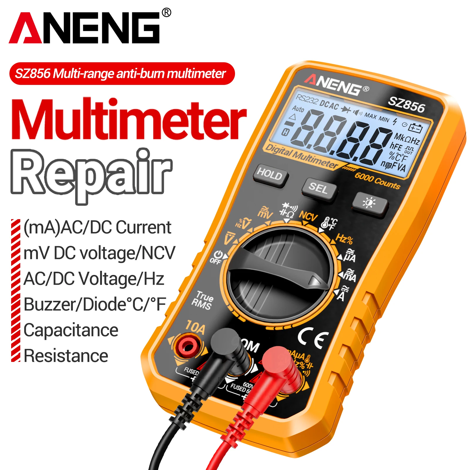 Мультиметр ANENG SZ856 с ЖК-ди – обзор и цена Diy Electronics Gifts