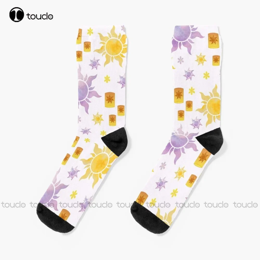 

Носки с запутанным солнечным узором, красные футбольные носки, молодежные персонализированные носки унисекс для взрослых и подростков, молодежные носки на Хэллоуин, Рождественский подарок