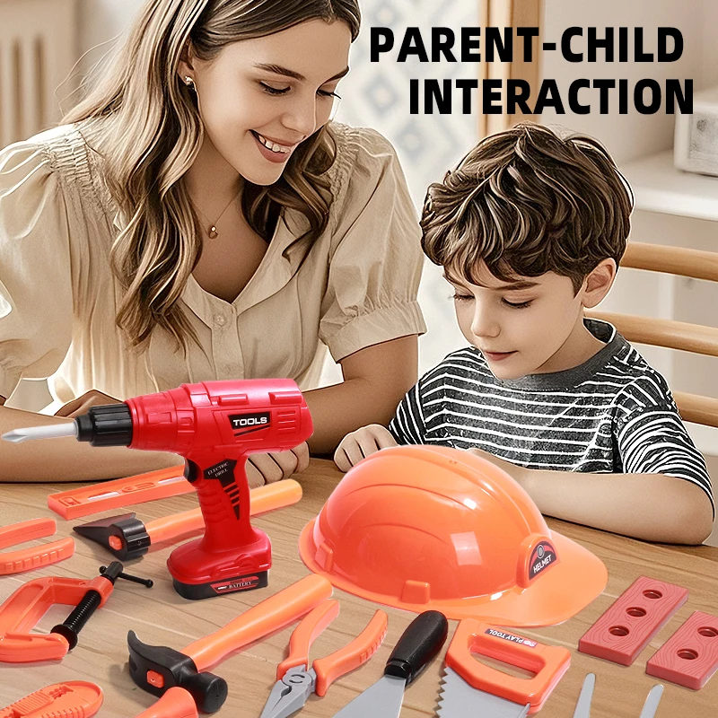 子供用エンジニアリングキット、リアルなネジ/ナット/ボルト付き - 子供向けシミュレーションゲームセット、STEM教育学習玩具