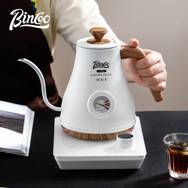 Bincoo Hand Brewed Coffee Pot Intelligent Temperature Control Electric Kettle Kettle Constant Household Coffee Tool 220V 800W 1L