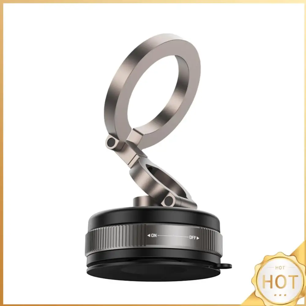 

Magnetic Vacuum Car Mount Phone Holder Vacuum Suction Cup Car Phone Stand Folding Mobile Phone Stand for Car Gym Mirror Shower