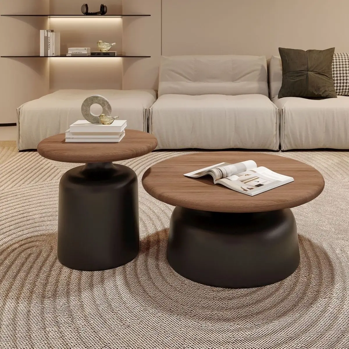 

For Cream Wind Nordic Apartment Coffee Table Living Room Household Small Apartment Simple Homestay Coffee Table Martini Round Sm