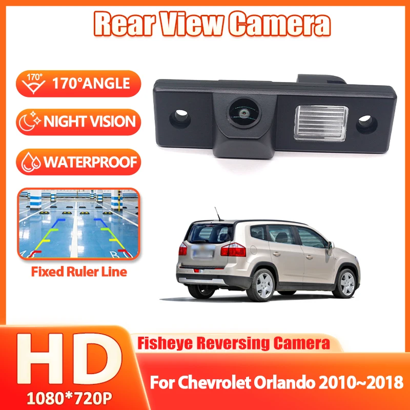 CCD HD Fisheye Lens Rear View Camera For Chevrolet Orlando 2010 2011 2012 2013 2014 2015 2016 2017 2018 Car Reverse Monitor