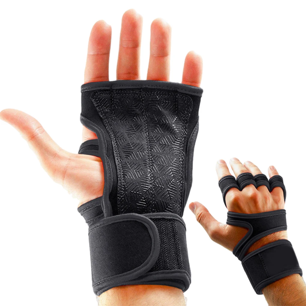 Weightlifting Men/Women Half Finger Gloves Gym Workout Training Bodybuilding Gloves Dumbbell Fitness Half Finger Hand Protector