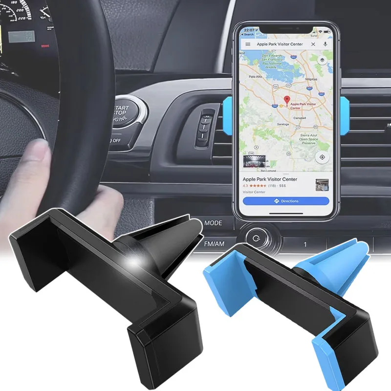 

Car Air Vent Phone Holder Stand for Iphone 360 Degress Rotation Air Outlet Mount Cell Phone Holder GPS Support Bracket Universal