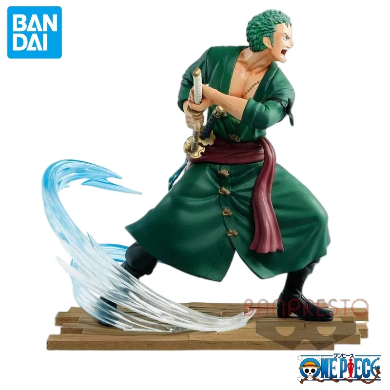 In Voorraad Bandai Originele Banpresto Een Stuk Log Bestand Selectie Roronoa Zoro Action Figure Model Pop Gloednieuwe Boxed Anime