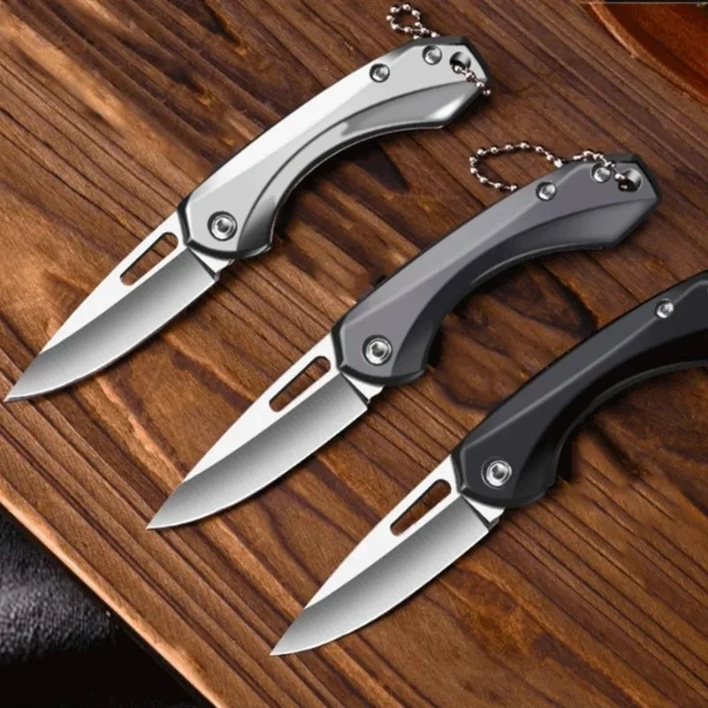 Fruit knife Folding portable knife Edge High hardness household multi-purpose knife Mini carry outdoor survival knife