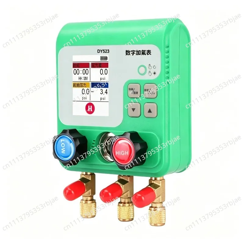 For DY523 Automotive Air Conditioning Fluorinated Vacuum Pressure Gauge Liquid Fluoride Filled Refrigeration Maintenance