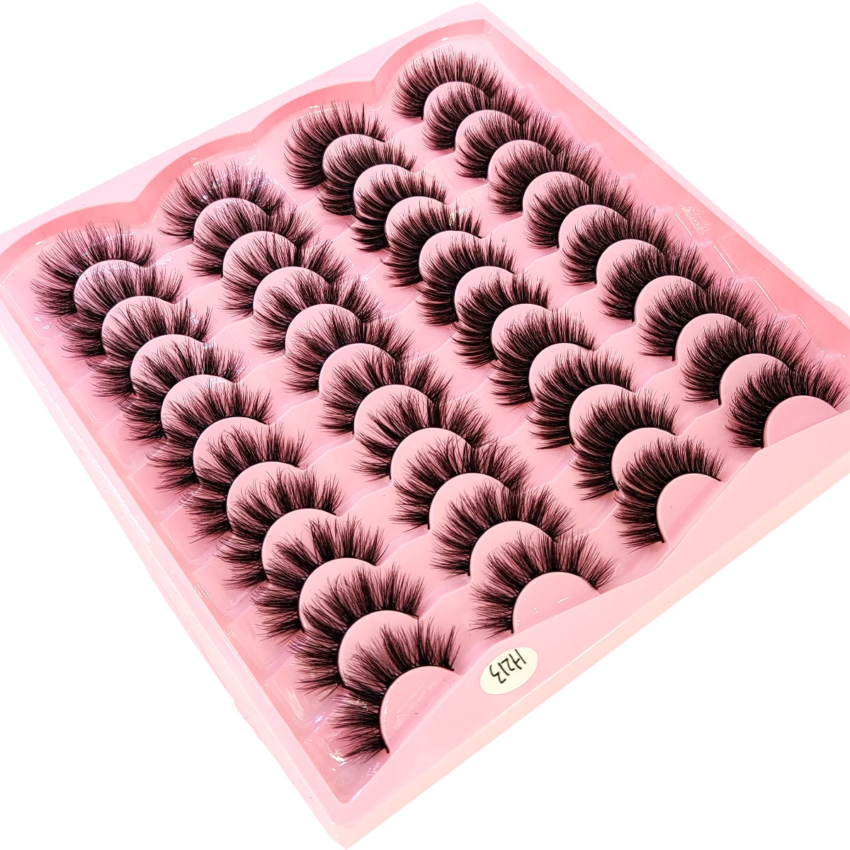 جديد 20 زوجًا من الرموش الصناعية المصنوعة من فراء المنك الاصطناعي ثلاثية الأبعاد رموش طويلة طبيعية/سميكة أداة مكياج وايز وتطويل الجمال