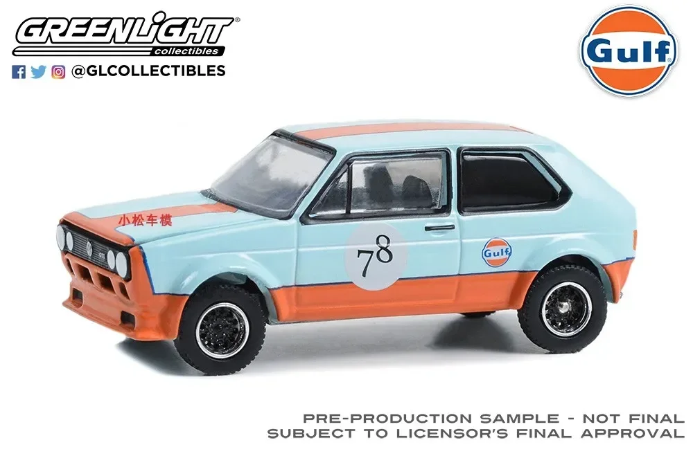 1:64 1974 Volkswagen Golf GTI Wide Body # 78 Diecast Metal Alloy Model Car Toys For Gift Collection