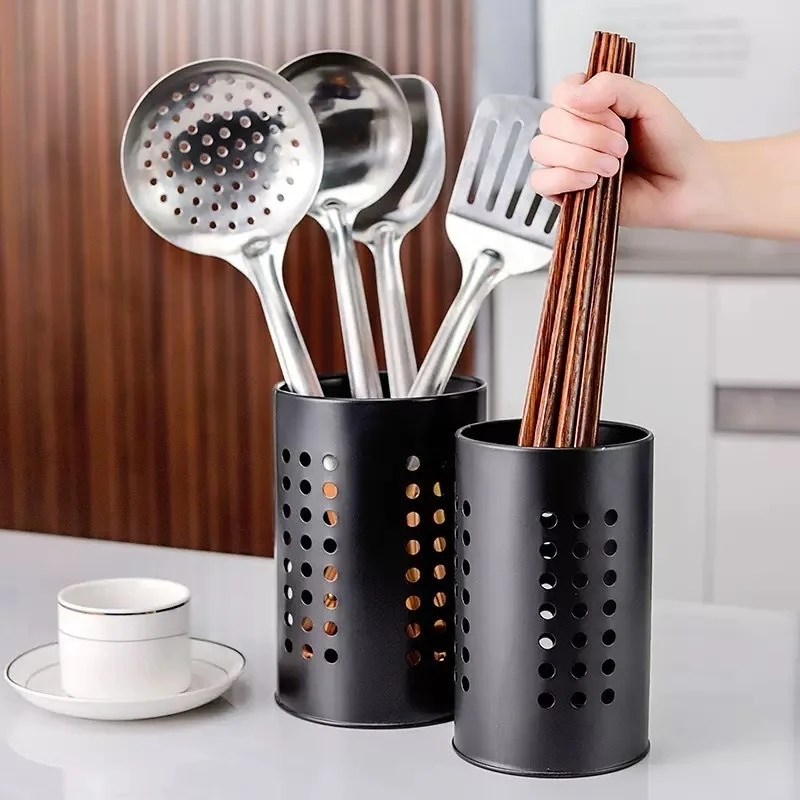 Multifunctional Stainless Steel Tableware Drainer Rack, Efficient Draining Utensil Caddy to Keep Countertop, Pen storage Holder