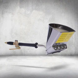 6000W Air Stucco Cement Texture Hopper Sprayer Plaster Efficient Wall Plastering Tool House Paint 4 Jets