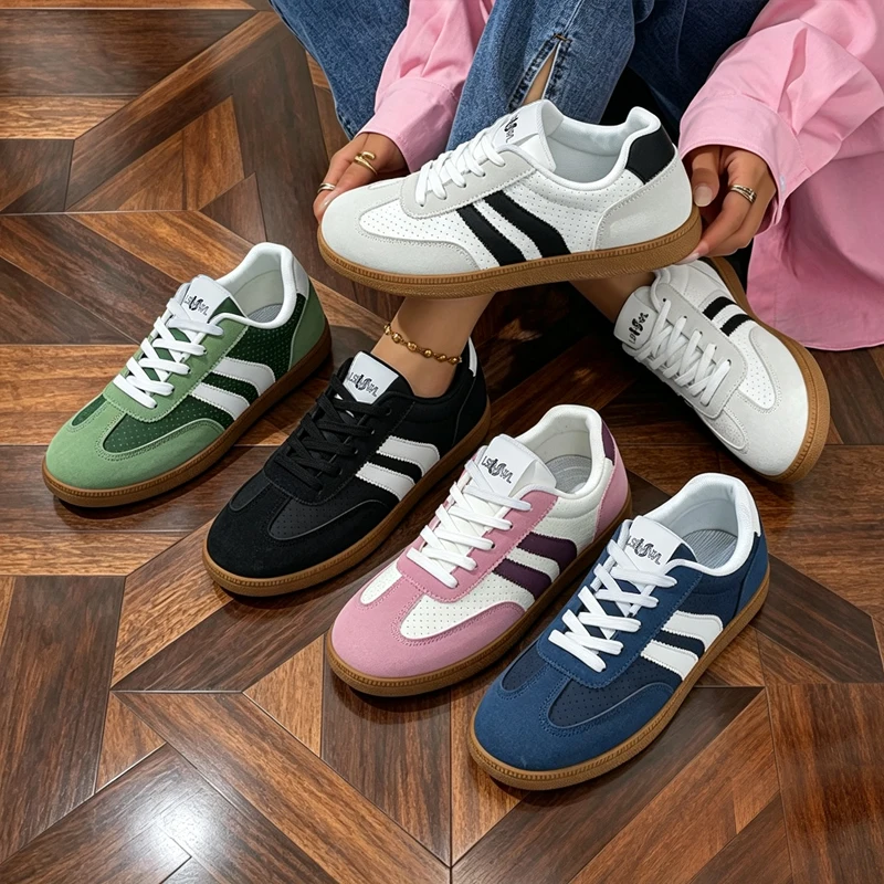 2026 New Spring Autumn Lightweight Breathable De Xin Shoe Version Classic White Sneakers Trendy Comfortable Footwear
