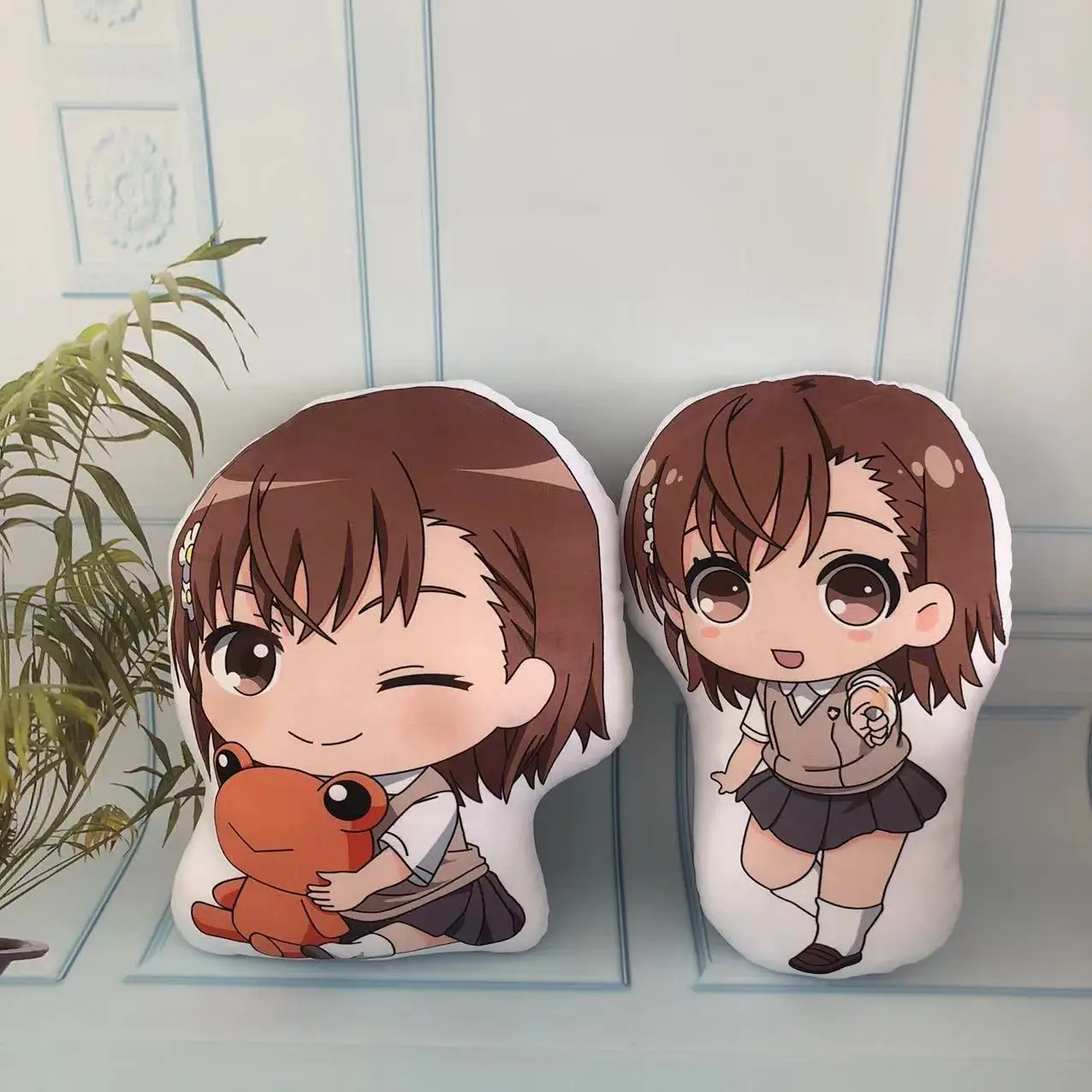 Animation Derivatives Mini Plush Pillow Misaka Mikoto Shirai Kuroko Shokuhou Misaki Kawaii Soft Exquisite Present for Friend