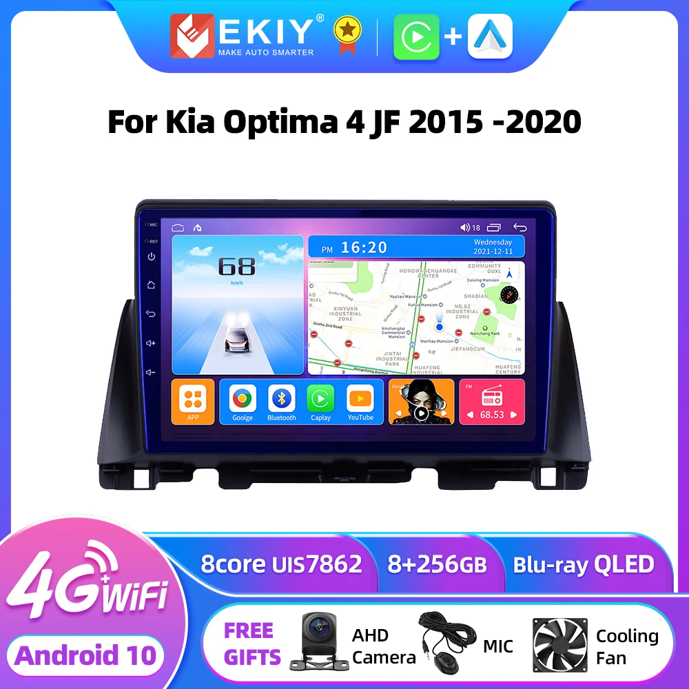 

EKIY T7 QLED DSP Android Auto Radio For Kia Optima 4 JF 2015 -2020 Car Multimedia Video Player 2 din Carplay GPS DVD Head Unit