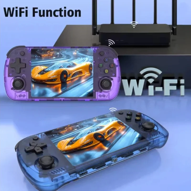 R36h Pro Max Handheld Game Console Portable Retro Video Game Player Wifi Supported Open Source Pocket Gaming Device For Adults