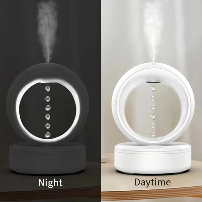 Air Humidifier Water Drip Diffuser For Bedroom New Cool Mist Humidifiers, 680Ml With Night Lamp