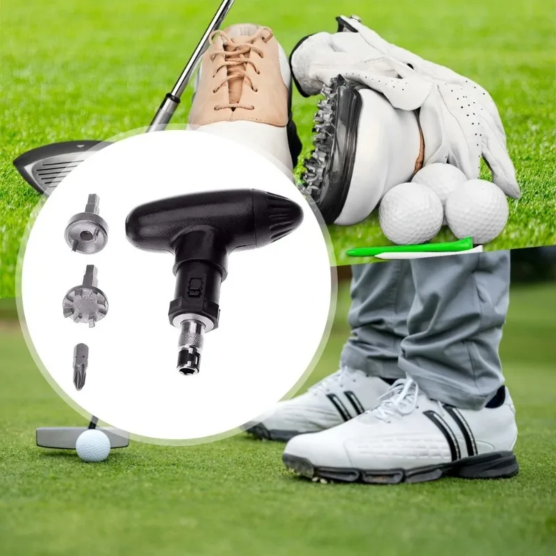 

1PCS Golf Ratcheting Spike Wrench Black Remover Wrench Tool Durable Firm Adjusting The Golf Shoe Tool Golf Accessories Supplies