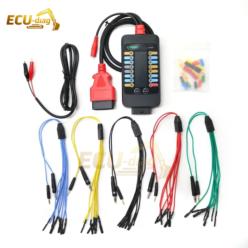 EC200 OBD-II Breakout Box Pinout Tester ECU Signal CAN Line Circuit Test Lead Cable Kit