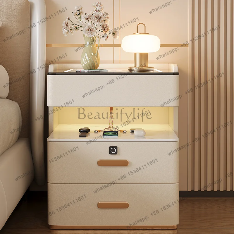 LSItalian European Nightstands Classic Designer Look Beautifylife Safe Bedside Tables Narrow Mesitas De Noche Bedroom Furniture