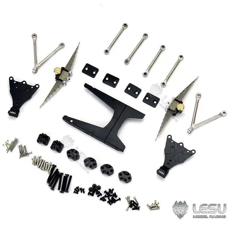 LESU X-8013 1/14 RC model ciężarówki tylne zawieszenie zespół odpowiednie do ciągnika Tamiya oryginalna pozycja otworu lub akcesoriów DIY