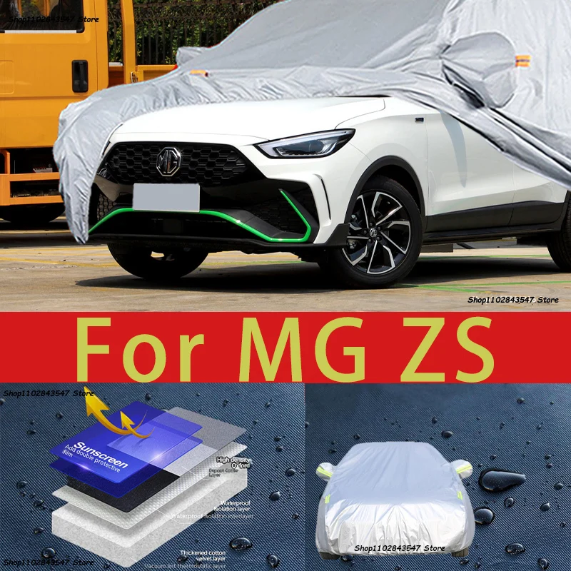 

For MG ZS Outdoor Protection Full Car Covers Snow Cover Sunshade Waterproof Dustproof Exterior Car accessories