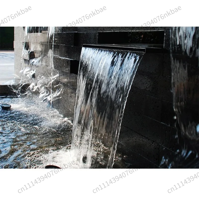 LED Acrylic Water Blade Waterfall Fountain Wall Cascade Pool Spa Garden Landscape Decor