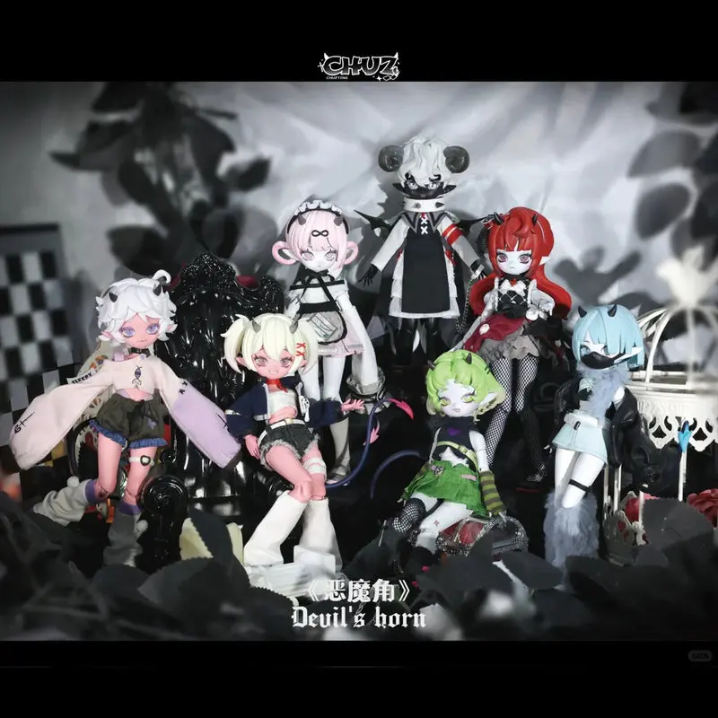 

Подлинная 1/8 Bjd Devil's Horns слепая коробка подвижная кукла орнамент изысканные игрушки совместная мобильность креативная настольная коллекция рождественская игрушка