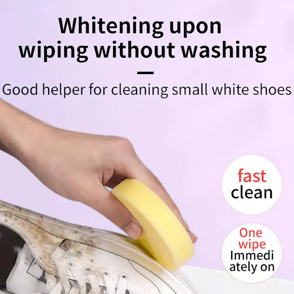 White Shoes Cleaning Cream Multi-functional Pasty Cleaner With Wipe Stains Remover Cleansing Maintenance Sports Shoes 260g