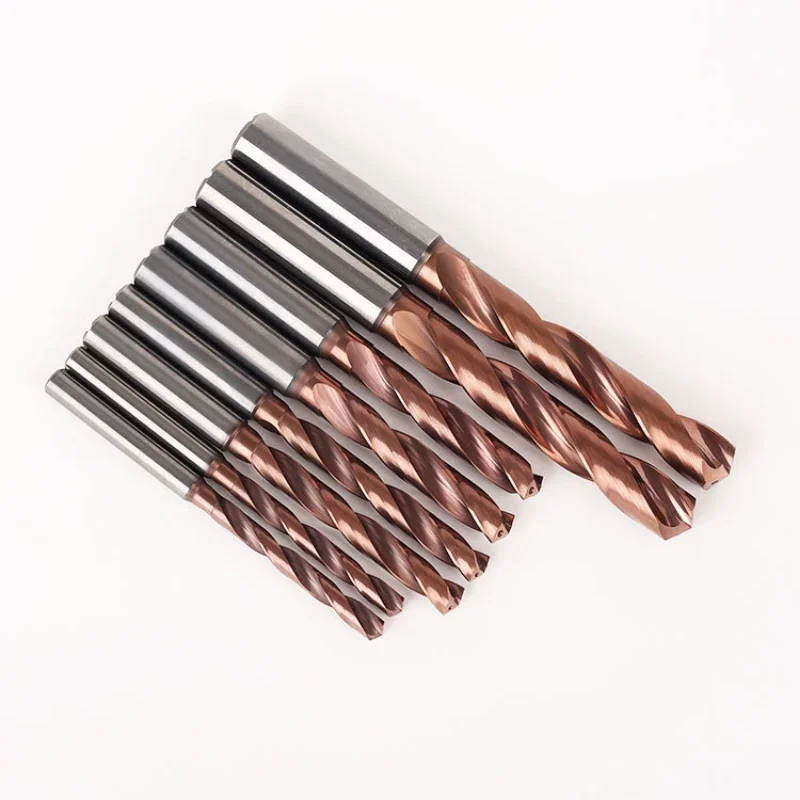 3D 5D For CNC drilling tools coolant indexable straight shank tungsten carbide twist drill bit