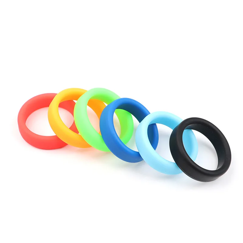 حلقات قضيب السائل المنوي القابلة لإعادة الاستخدام من السيليكون للرجال ، حلقة القضيب ، تأخير القذف ، التكبير ، ألعاب جنسية للزوجين ، 6 ألوان