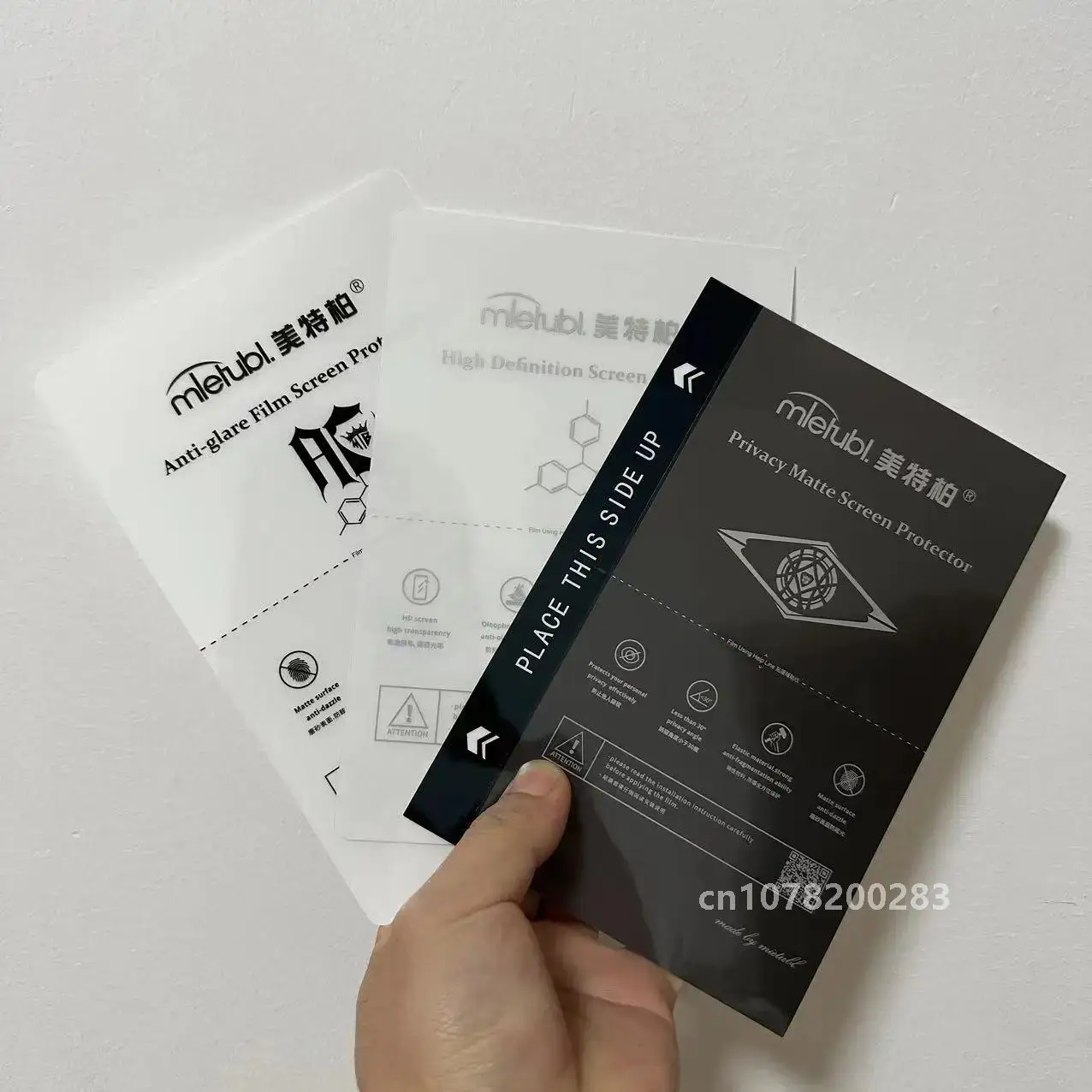 

Гибкая гидрогелевая пленка Mietubl HD Privacy, матовая синяя защитная пленка для экрана телефона для машины для резки SUNSHINE без разреза QR Code Devia